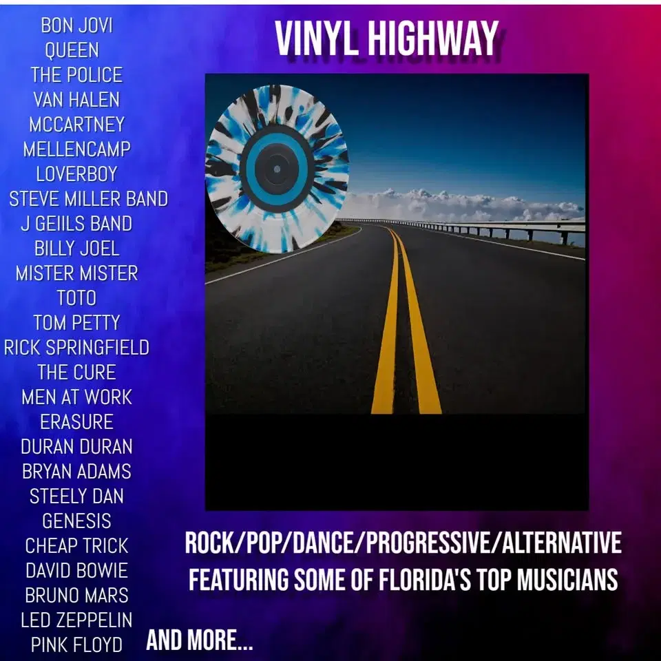 Vinyl Highway at Double Roads Fri Feb 27th 8:30 PM All the Mega Hits from this exciting new band!