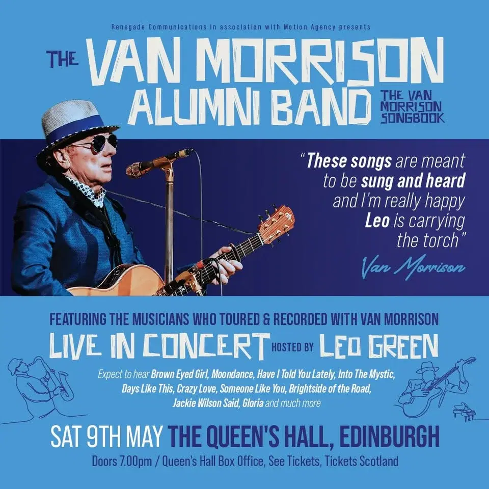 The Van Morrison Alumni Band / The Queen’s Hall / Edinburgh / 09.05.26