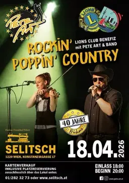 ROCKIN`POPPIN`COUNTRY für den GUTEN ZWECK!