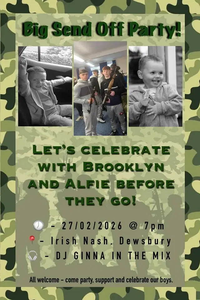 Brooklyn’s and Alfie’s Leaving doo