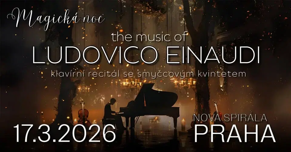 Magická noc – The music of Ludovico Einaudi (klavírní recitál se smyčcovým kvintetem) | Praha