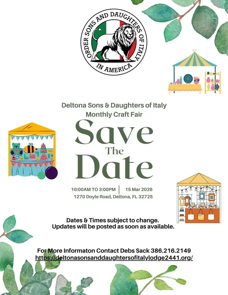 Deltona Sons and Daughters Monthly Craft Fair (Theme TBD)