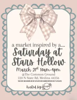 Saturday at Stars Hollow inspired market