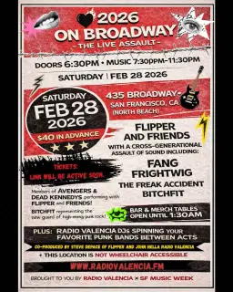 Nighttime Show: Flipper and Friends: A Celebration of 50 Years of Punk in San Francisco