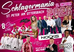Schlagermania 2026 - 8 Stars Live mit Nockis, Paldauer, Juzi,..