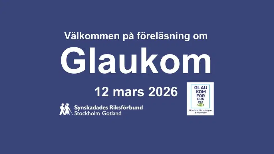 Föreläsning ögonsjukdomen Glaukom