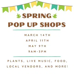 Spring Pop Up Shops @ GROW HUB