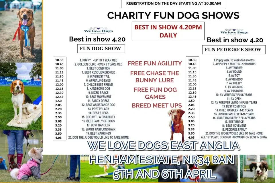 WE LOVE DOGS EAST ANGLIA - Suffolk's NO.1 Dog Show