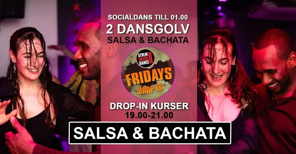 Salsa & Bachata drop-in 20 mars på Stockholm Salsa Dance!