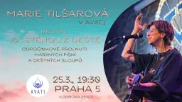 Za stěnou z deště - Marie T. + Deštné sloupy/ Praha, Avati