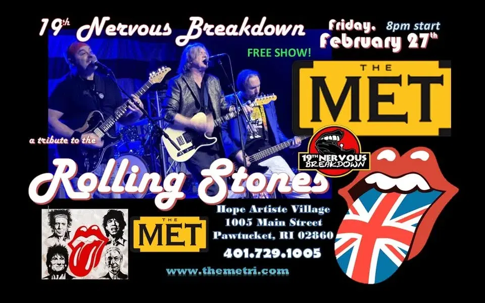 Rolling Stones tribute, 19th Nervous Breakdown at the Met at Artiste Village in Pawtucket, RI