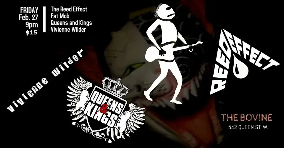 The Reed Effect ⚡ Fat Mob ⚡Queens & Kings ⚡Vivienne Wilder⚡ Live @ The Bovine!