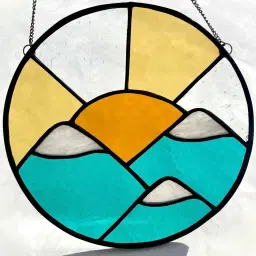 Mountain Sunrise Stained Glass Art Class