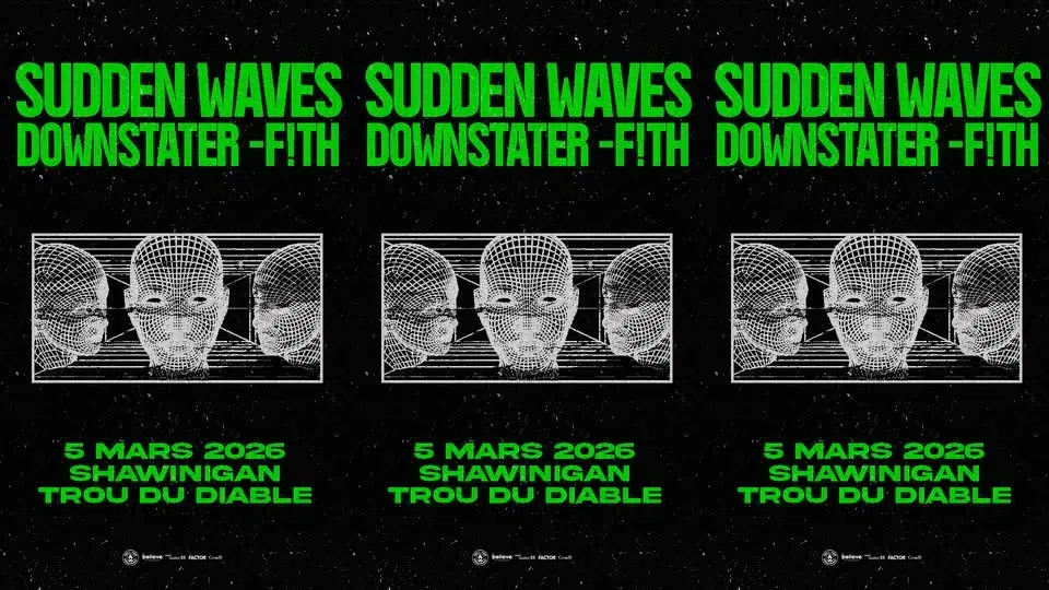 Sudden Waves + Downstater + F!th @ Salon Wabasso, Trou du Diable