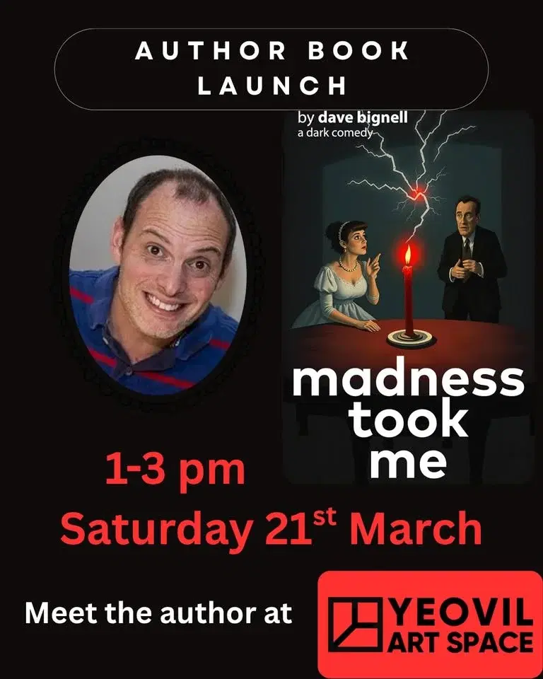 Author Talk - 'Madness took me'- a dark comedy