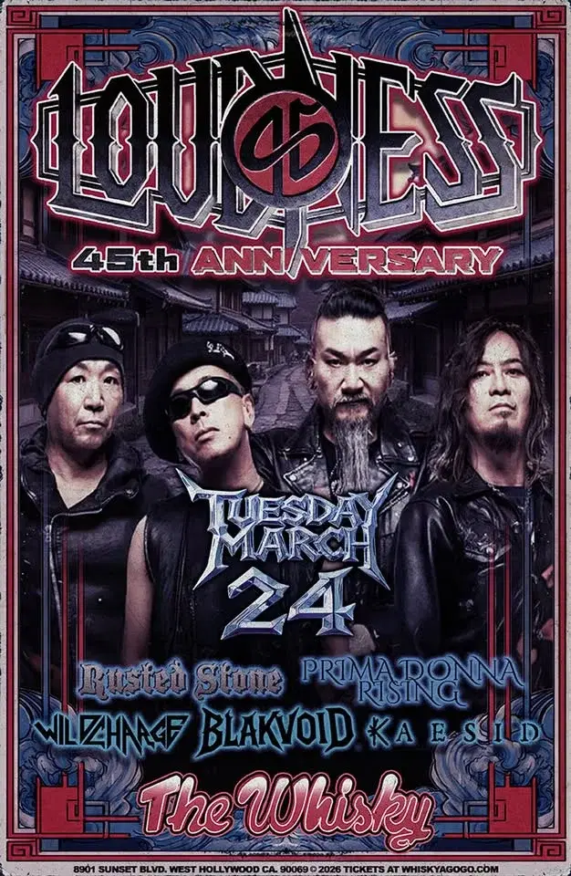 LOUDNESS, Rusted Stone, Prima Donna Rising, Wild Charge, Blakvoid, Kaesid