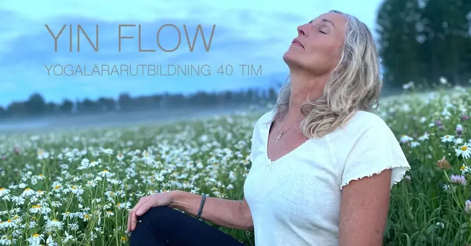 Yin Flow Yoga utbildning 40 tim ~ Stockholm & Livesänd