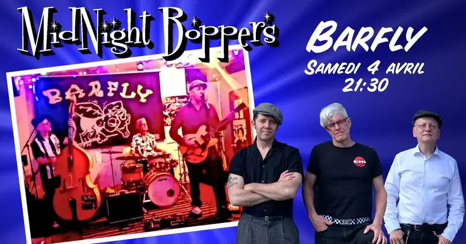 Rock'n Roll années 50 avec les Midnight Boppers!