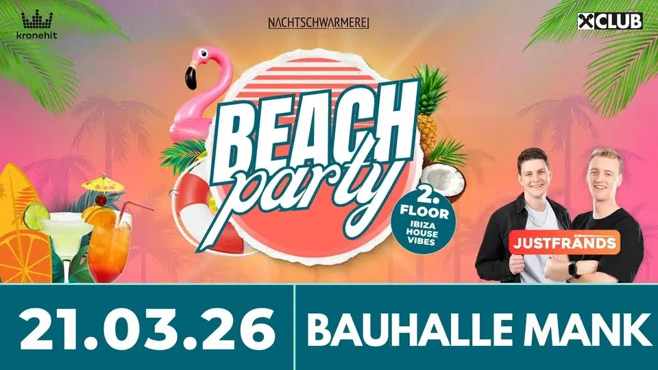 BEACHPARTY | Bauhalle Mank | 2nd Floor: Ibiza Techno House đŽ