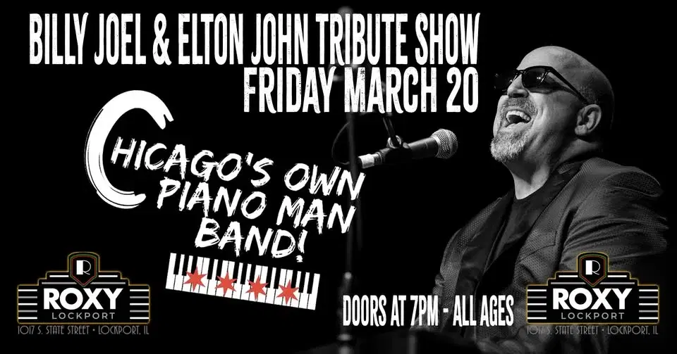Billy Joel & Elton John Tribute - March 20, 2026 - Roxy Theater Lockport