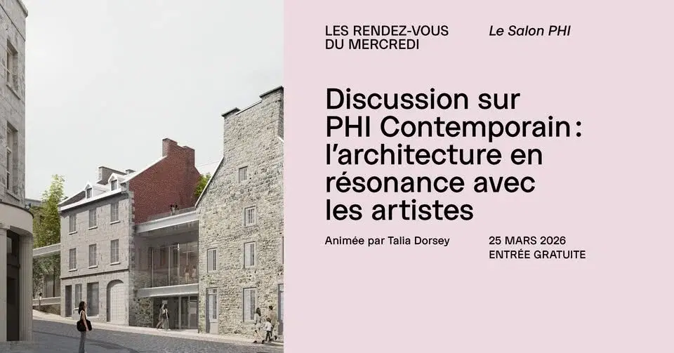 Discussion sur PHI Contemporain: l’architecture en résonance avec les artistes