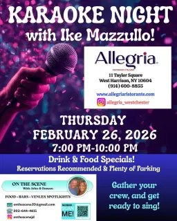 KARAOKE NIGHT with IKE MAZZULLO at ALLEGRIA!