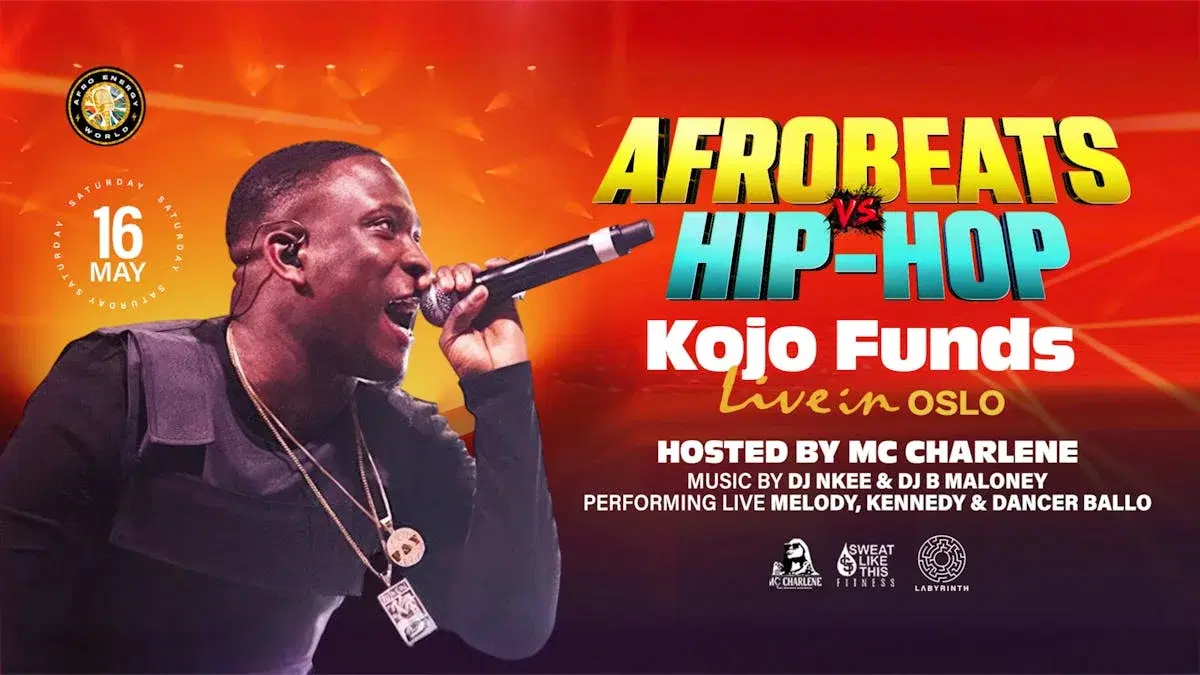 Kojo Funds Live in Oslo, Hosted by MC Charlene