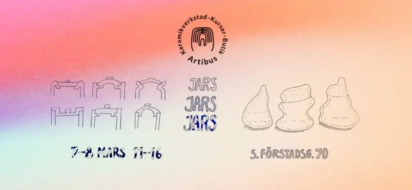 Butiksöppning i Artibus keramikverkstad: mars