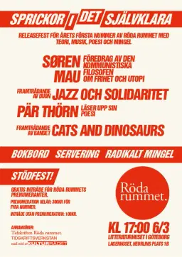 Release- och stödfest för Röda rummet