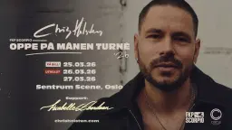 Chris Holsten 25.03 (FÅ BILL) + 26.03 (UTSOLGT) + 27.03 / Sentrum Scene / Pres. av FKP Scorpio