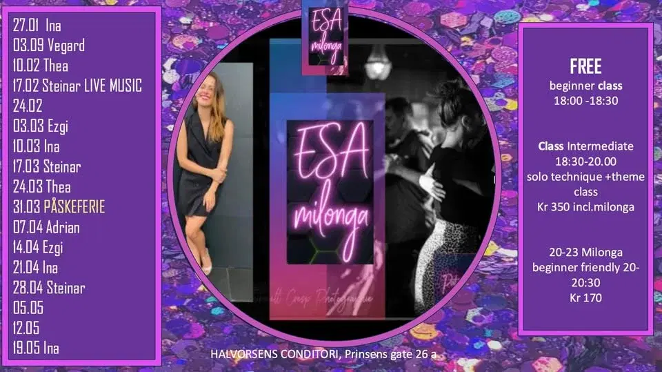 MILONGA ESA + TANGO CLASSES