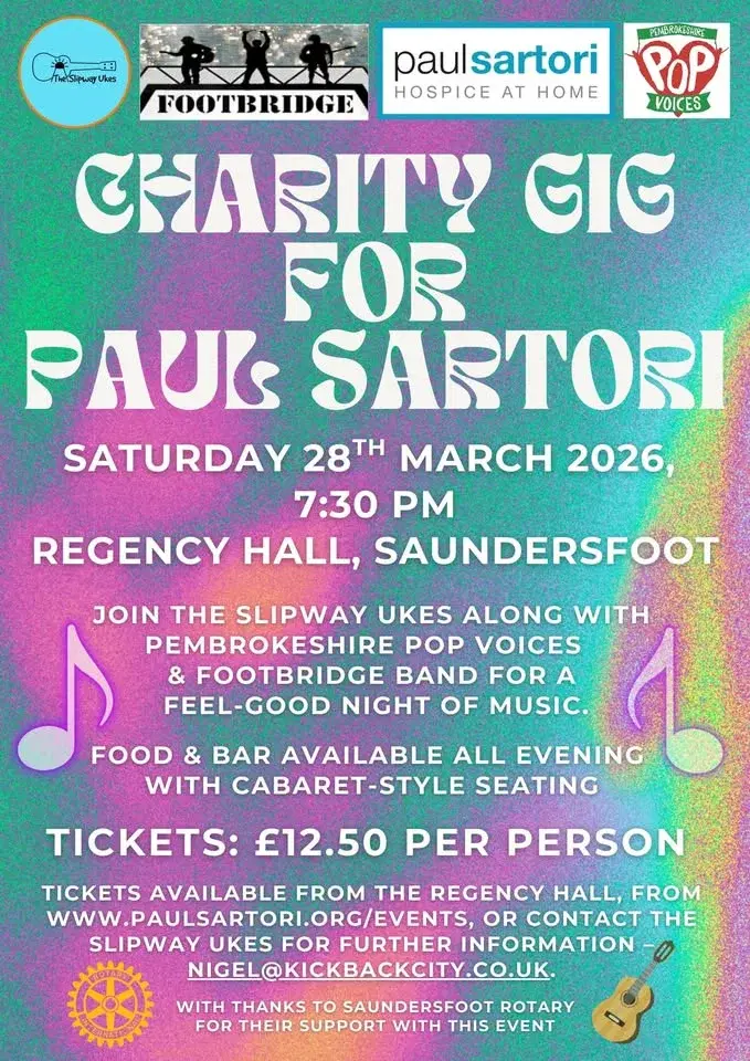 Charity gig for Paul Sartori đ»