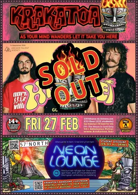 HIGH FADE - FRI 27TH FEB "SOLD OUT"