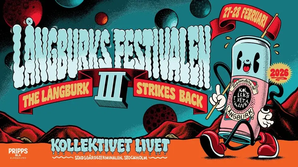 Långburksfestivalen III 2026 | Diskopunk, No Fun at All m.fl