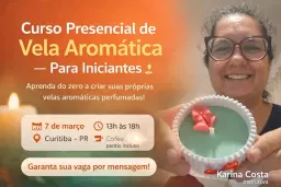 Curso de vela aromática presencial