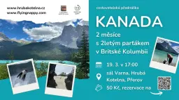 Kanada: 2 měsíce s 2letým parťákem v Britské Kolumbii (cestovatelská přednáška)