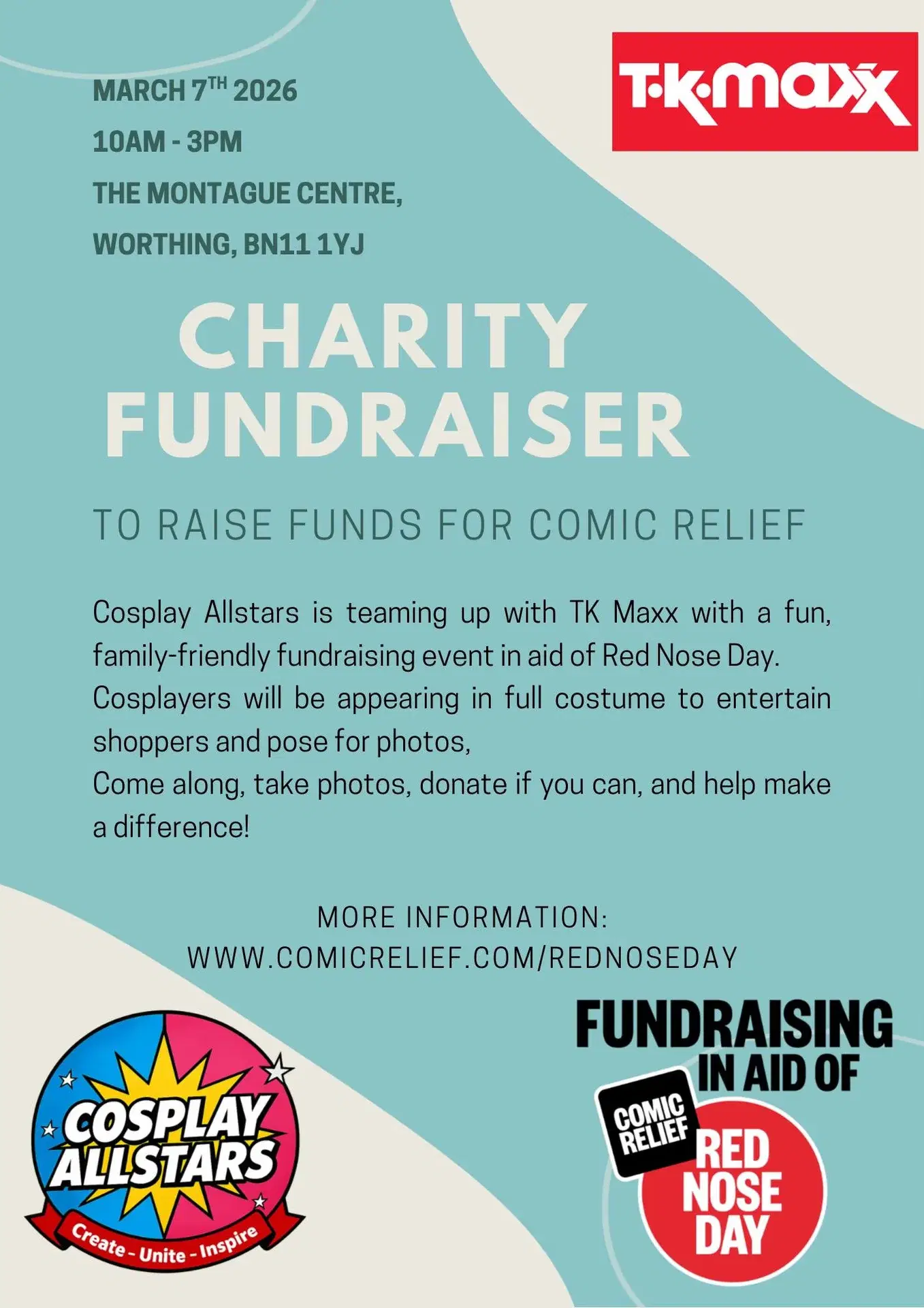 TK Maxx Fundraiser for Comic Relief