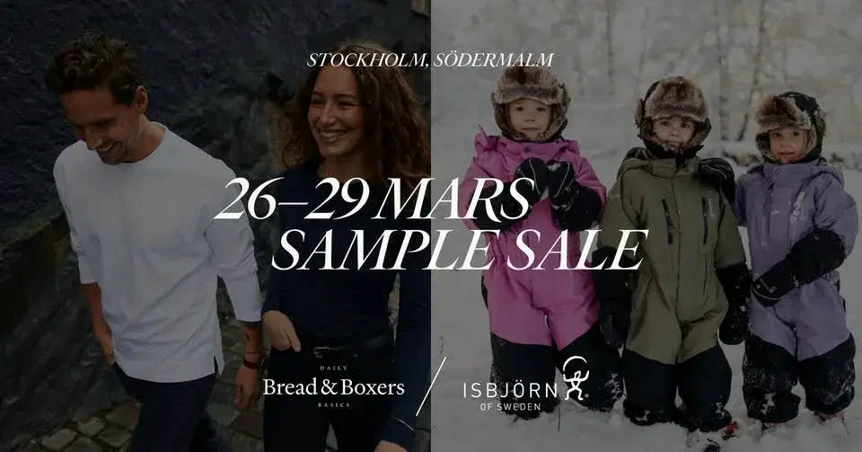 Bread & Boxers × ISBJÖRN of Sweden Sample Sale 2026