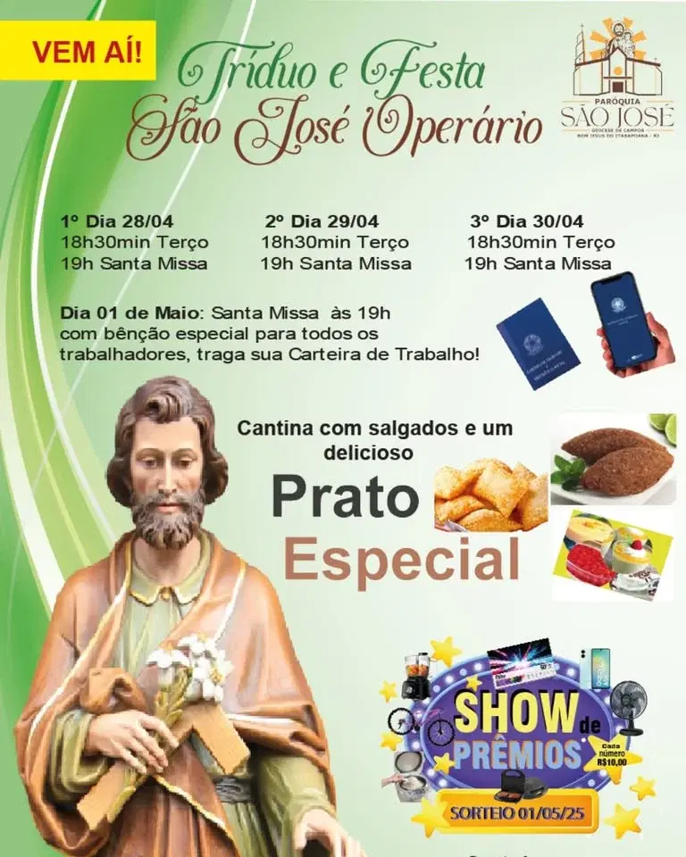 Tríduo a São José Operário 1ºDia