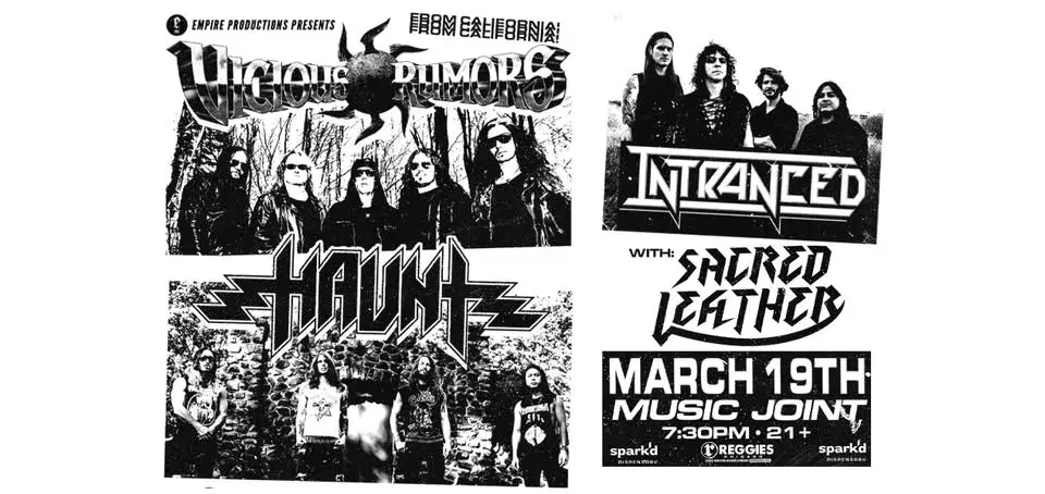 Vicious Rumors / Haunt / Intranced / Sacred Leather at Reggies