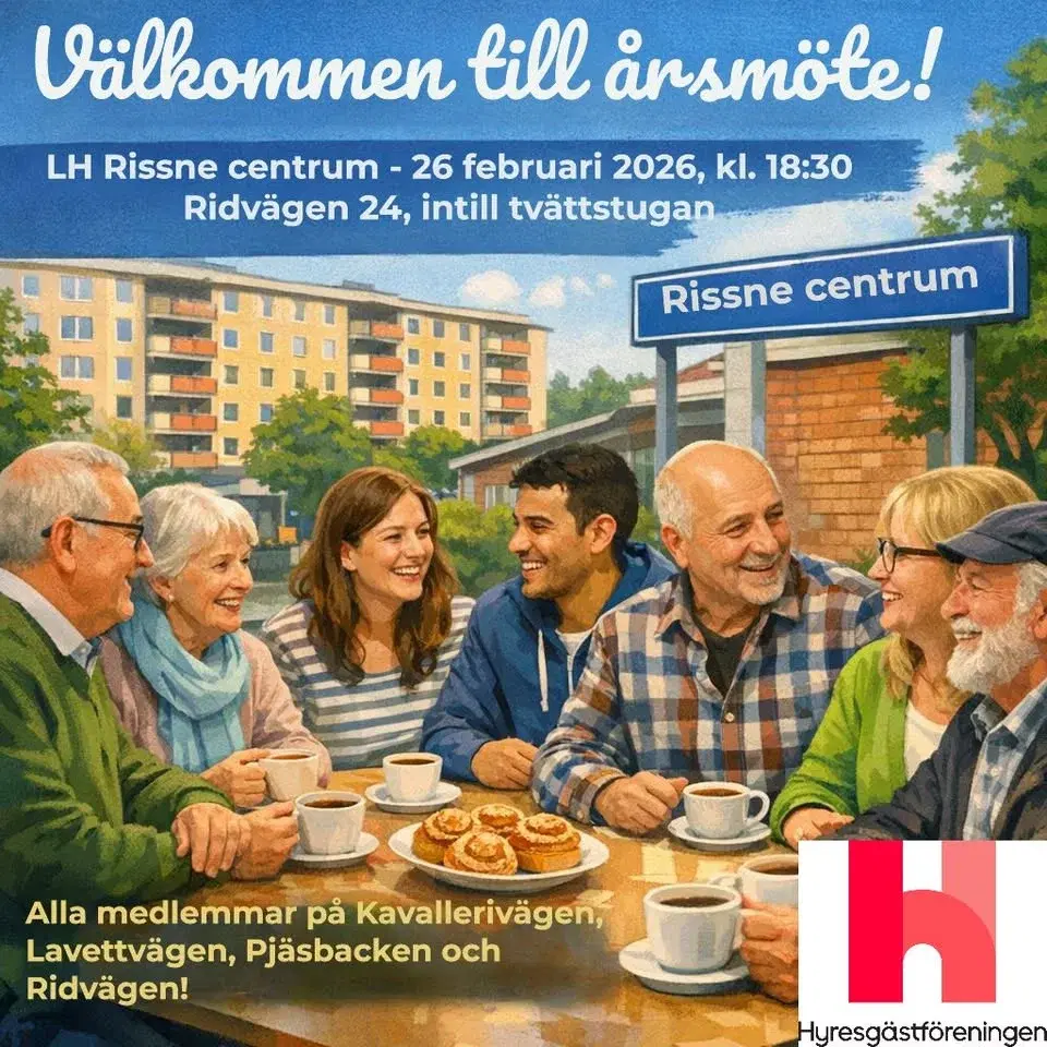 Kallelse till årsmöte LH Rissne Centrum