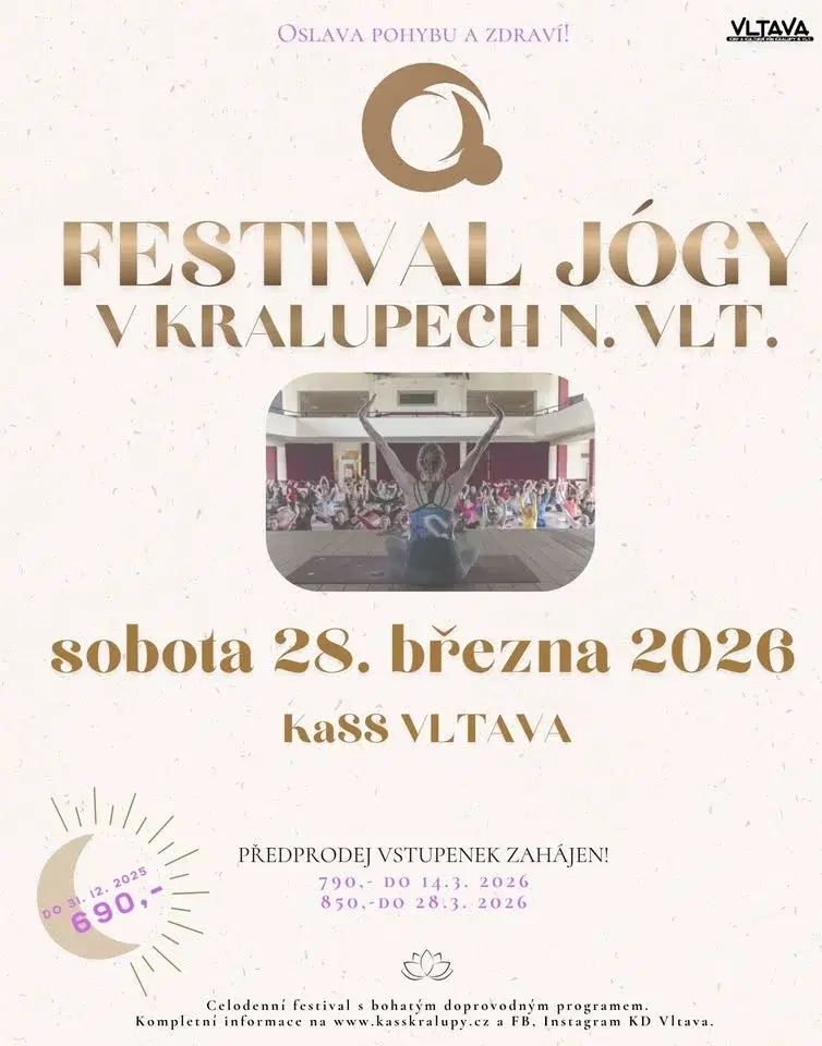 Festival jógy v Kralupech n. Vlt. 2026