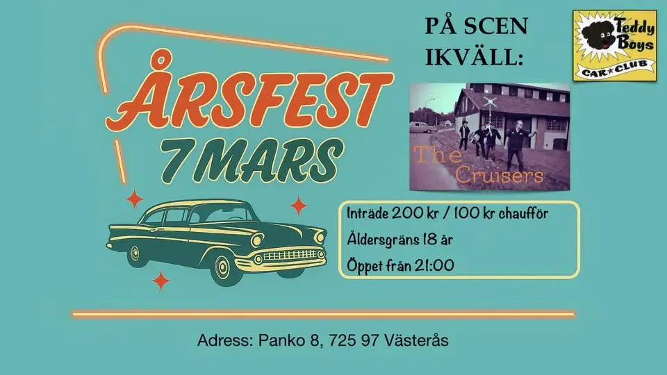 Årsfest 7 Mars!
