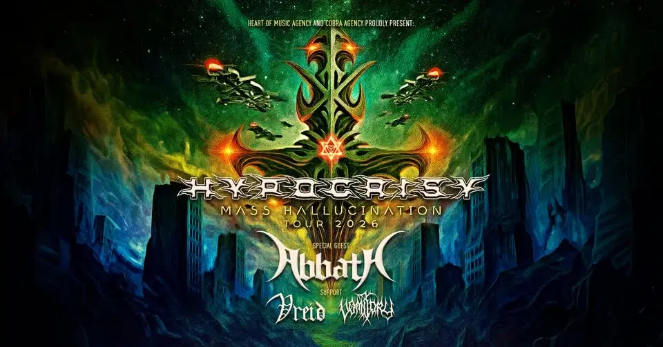 Hypocrisy, Abbath, Vomitory, Vreid - Mass Hallucination Tour 2026 | BRNO - Sono Centrum