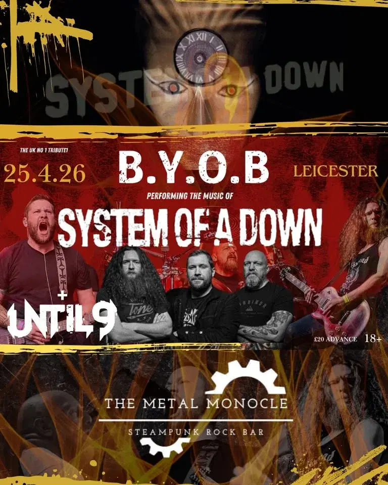 Lees Memorial Charity Day - B.Y.O.B & UNTIL9 @THE METAL MONOCLE LEICESTER