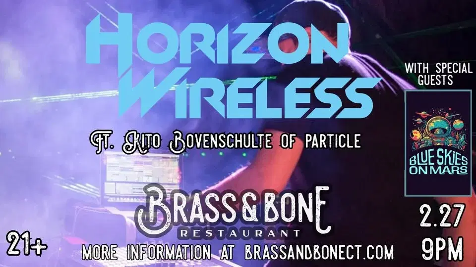Horizon Wireless ft. Kito Bovenchulte w/s/g Blue Skies on Mars at Brass & Bone