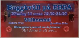 Buggkväll på EBBA- 16 mars
