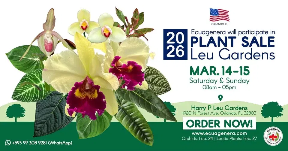 Ecuagenera will participate in 2026 Plant Sale - Leu Gardens