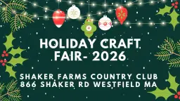 Annual Holiday Craft and Vendor Event-Nov 2026