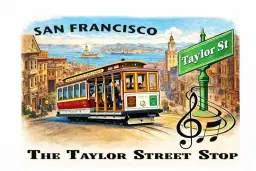 The Taylor Street Stop performs on Nob Hill